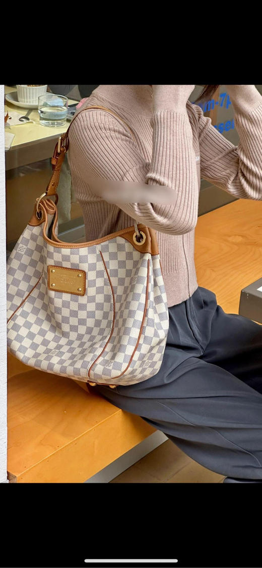 LV 中号 白棋盘格 南瓜包 商品图1