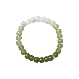 EOV16-A-X014EOV002401 周大福CHOW TAI FOOK 温润大气渐变和田玉情侣手串玉手串