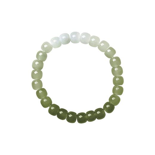 EOV16-A-X014EOV002401 周大福CHOW TAI FOOK 温润大气渐变和田玉情侣手串玉手串 商品图0