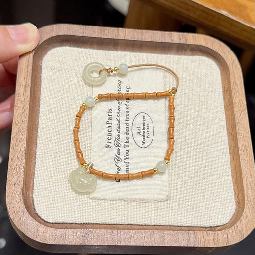 和田玉如意锁手链 CF 商品图3