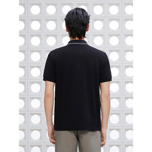 【凉感】GXG男装 PU口袋通勤撞色polo衫男士翻领短袖T恤 25夏新品 商品图3