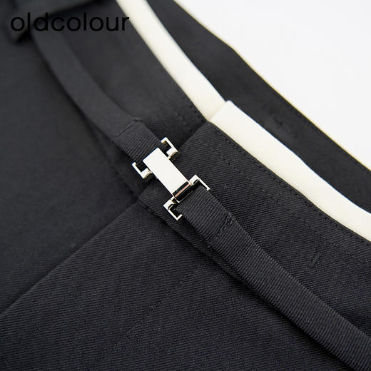 oldcolour欧珂商场同款时尚纯色宽松休闲长裤女Q130705A1 商品图4