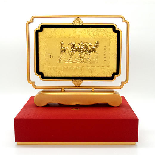 马到成功足金台历 取材自徐悲鸿代表作六骏图 商品图4