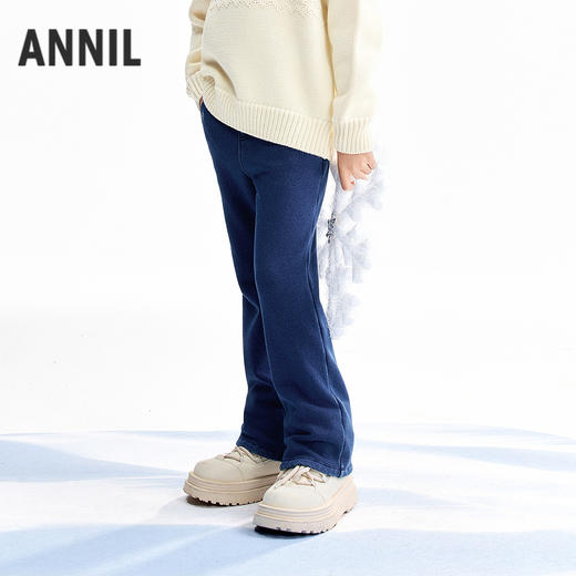 【实体店同款】女童全腰长裤冬季新款安奈儿童装AG546066 商品图1