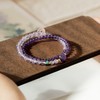 【紫水晶双圈手串】敦煌福泽南红玛瑙双圈手串女 天然紫水晶好运珠叠戴手链新中式国潮礼物 商品缩略图1