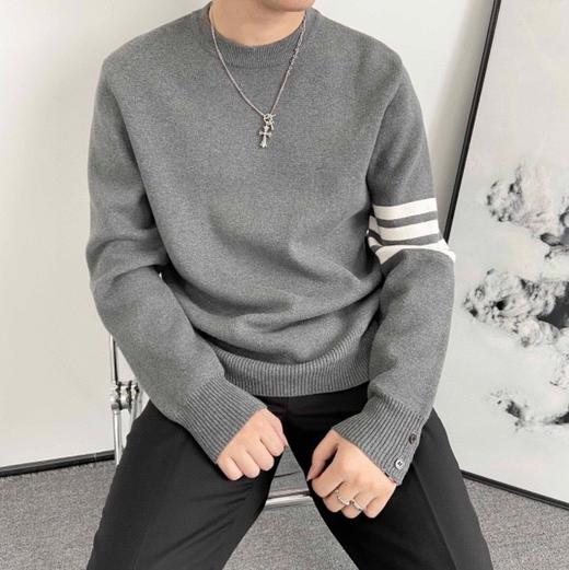 THOM BROWNE 汤姆布朗 .TB经典四条杠针织加厚毛衣圆领毛衣 男女同款（ZY*BG） 商品图8