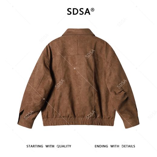 OAS964SDSA男士秋冬新款痞帅男装简约纯色翻领夹克外套百搭时尚设计师 商品图5