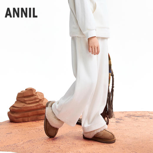 【实体店同款】女童全腰针织长裤冬季新款安奈儿童装AG546064 商品图0