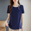 芳妮诗短袖t恤女2025新款夏季宽松大码女装时尚洋气女士半袖上衣 商品缩略图2