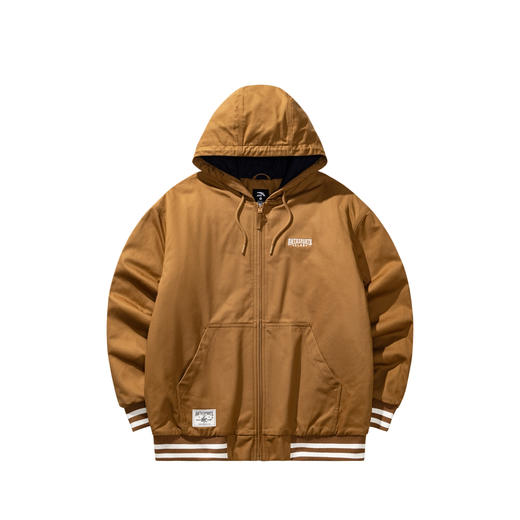 安踏加厚运动服外套男士冬季新款学院风宽松休闲连帽保暖夹克上衣152548604 商品图0