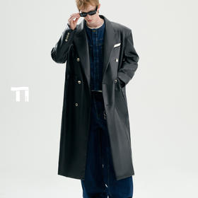 启世录TIWILLTANG“翎楷醒皆”金属标皮大衣