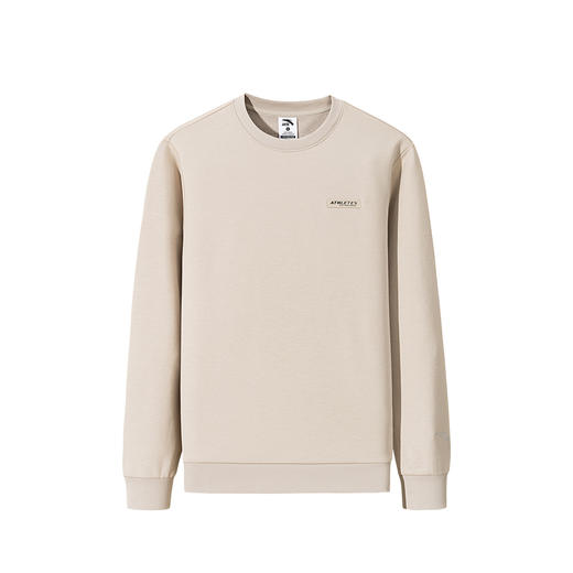 安踏加绒运动卫衣男2025冬季新款纯色训练套头长袖上衣152547726N 商品图0