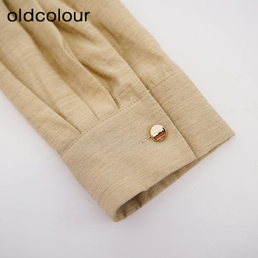 oldcolour欧珂春季时尚新款商场同款纯色长袖短外套女Q140402A1 商品图3