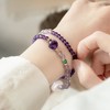 【紫水晶双圈手串】敦煌福泽南红玛瑙双圈手串女 天然紫水晶好运珠叠戴手链新中式国潮礼物 商品缩略图8