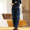 牧衣游原创 舒适牛仔宽松裤子新款显瘦文艺复古百搭休闲裤 沐月 商品缩略图0