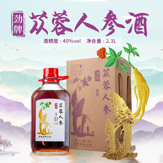 【新品】2.3L40 度劲牌苁蓉人参酒 商品图1