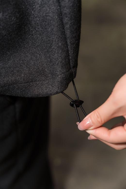 一套现货！今日发货【羊毛混纺 休闲保暖套装】秋冬不用想穿搭，一套搞定！深灰色系列，版型正显瘦休闲外套，正肩休闲外套，非常显瘦！搭配松紧裤脚下装，一整套休闲松弛到不行 商品图3