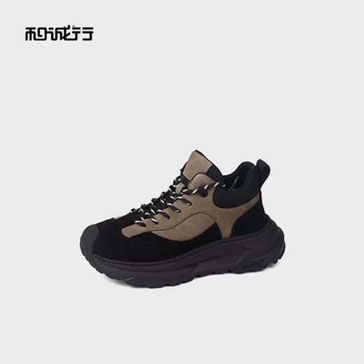 和诚行2025秋季新款真皮户外轻便减震防滑男式休闲鞋1320102 商品图1