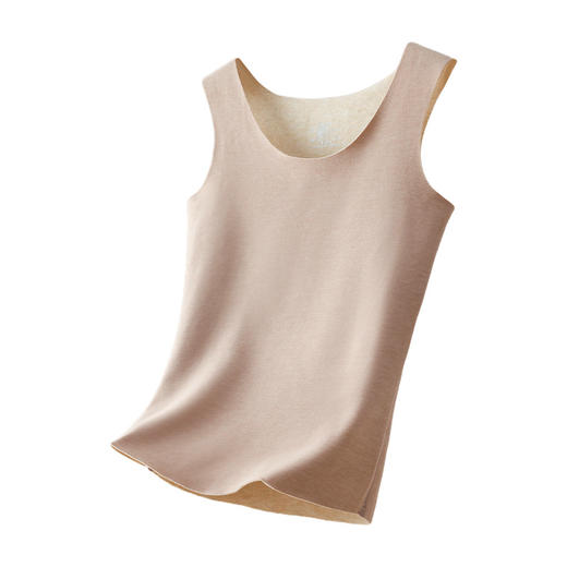 雀说 【2件】蚕丝羊毛保暖德绒背心打底DR2356 商品图5