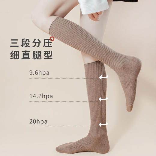 雀说 【5双】纯棉女士小腿袜精梳棉袜子CGF-962 商品图4