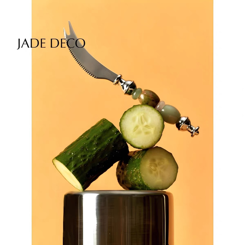 Jadeco/天然石串珠餐刀