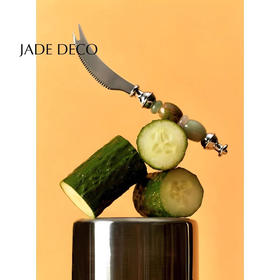 Jadeco/天然石串珠餐刀
