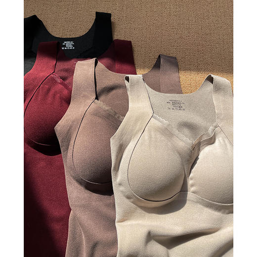 WS 286603『保暖背心』带胸垫保暖背心无痕加绒超舒服秋冬内衣 商品图2