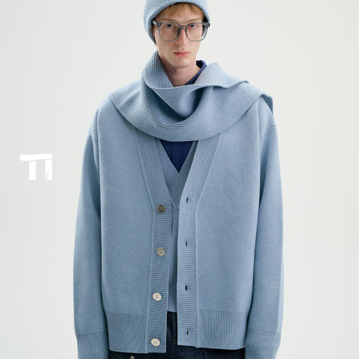 启世录TIWILLTANG“雾隼尘隐”午后廓形松弛象限拥抱隙慵懒针织衫 商品图0