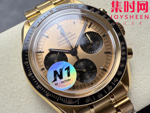 N1欧米茄超霸计时系列 超霸月球表 第四代超霸 金超霸 定制透底Cal.3861手动上链机械机芯 男士腕表 表径42mm 商品图1