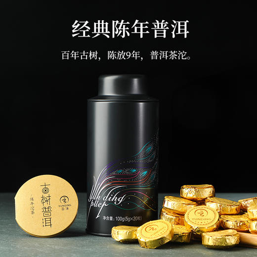 云顶2015年陈年古树普洱茶沱熟普 100g*1罐 商品图5