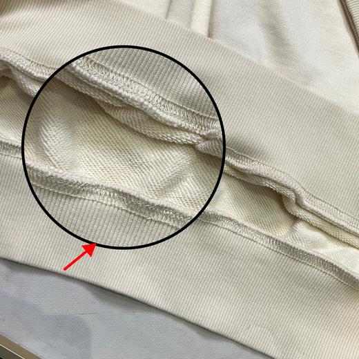 不规则Logo印花长袖圆领套头卫衣 男女同款（蕾姐XL实拍） 商品图6