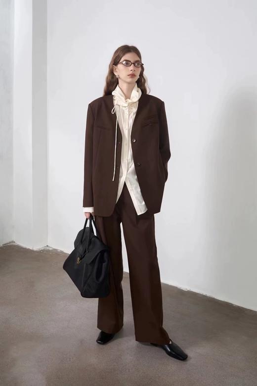 LNNNS 极简设计感咖色西装外套 20763 商品图2