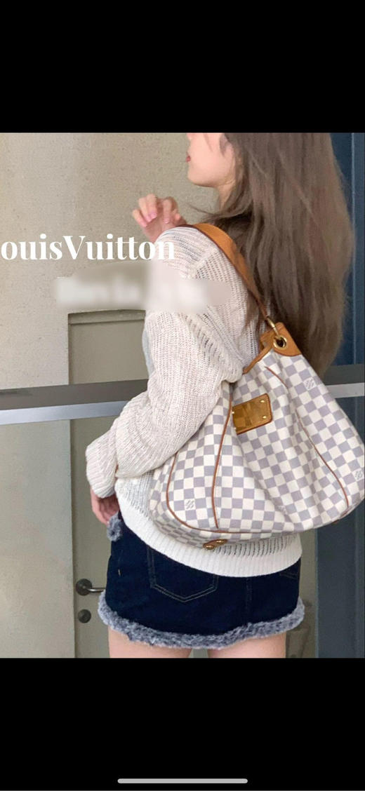 LV 中号 白棋盘格 南瓜包 商品图3