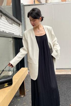 ESTELLICA 优雅气质之选无领西装外套 20700