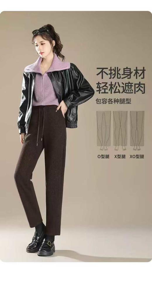 LS竹纤维女士加绒小脚裤6505 商品图1