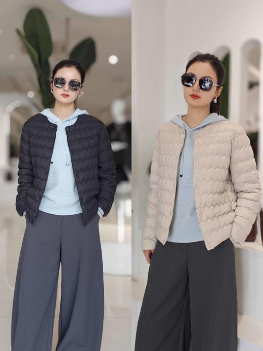 485553波浪圆领羽绒服 商品图1