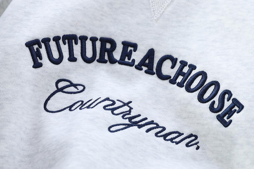 110-170 厚实保暖一体奥利绒重工刺绣字母卫衣 商品图7