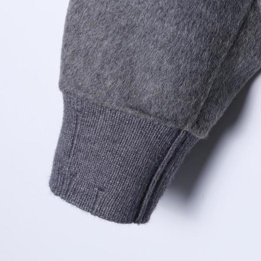 25-09SDSA秋冬新款痞帅男装简约时尚棒球领羊毛大衣羽绒服两件套百搭 商品图4