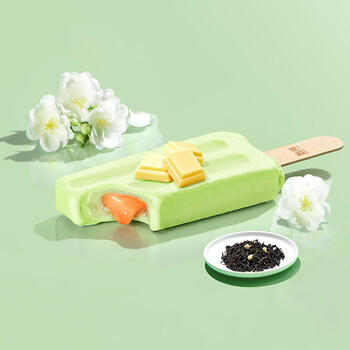 伊利【热巴同款】甄稀茉莉荔枝冰淇淋70克/支*5支 商品图0