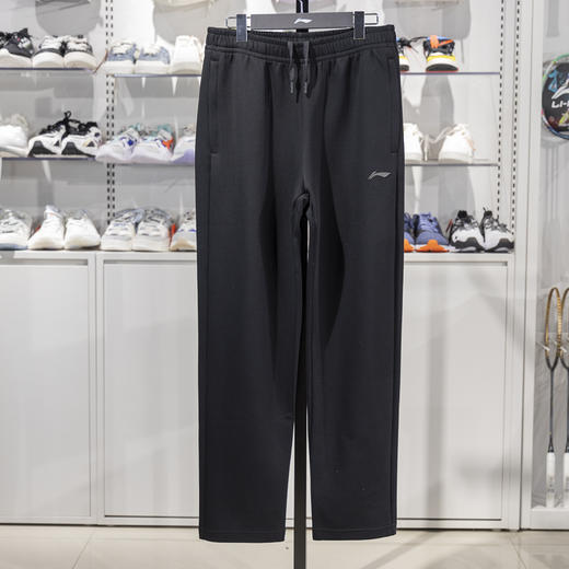 李宁卫裤男子健身系列休闲直筒针织运动长裤AKLV061 商品图0