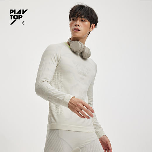 PlayTop应龙灵羊美利奴羊毛户外长袖男女徒步登山保暖排汗贴身层【tbzg】 商品图2