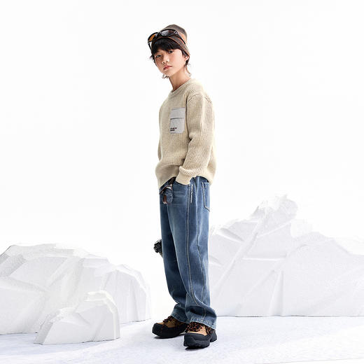 【实体店同款】男童圆领针织衫冬季新款安奈儿童装AB544040 商品图3