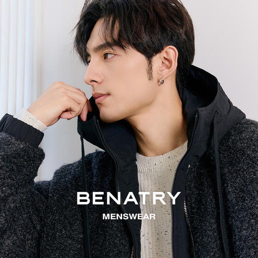 贝纳川羊毛连帽羽绒服ECT405136 商品图2