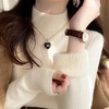 半高领毛衣女秋冬2025新款冬季加厚一体绒打底衫内搭修身针织上衣 商品缩略图0