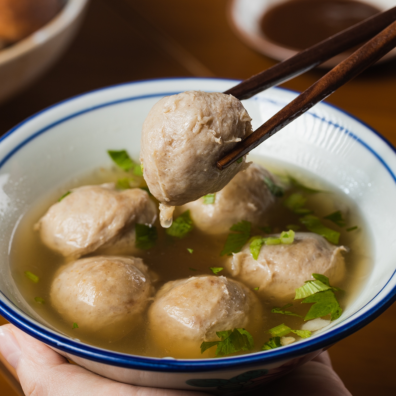 菜菜家鹅肉丸|潮汕人的隐藏菜单！3年狮头鹅胸脯肉做丸，弹牙爆汁|丸子