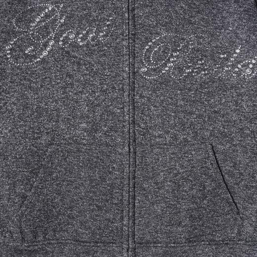 25184SDSA男士秋冬新款痞帅男装美式简约烫钻字母拉链连帽卫衣百搭宽松 商品图3