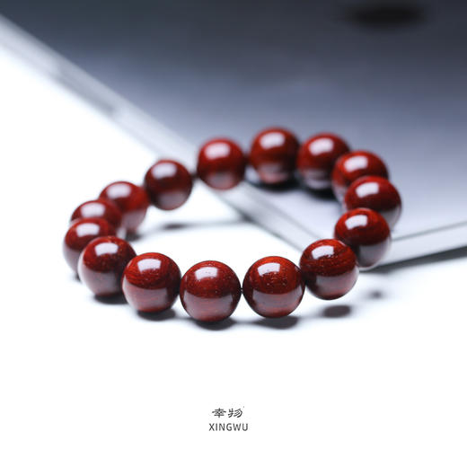 【青山特惠】1.5*15颗4星略带金星小叶紫檀手串 t20 商品图3