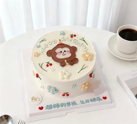 小猴子手绘卡通蛋糕-低糖处理无添加 商品图4