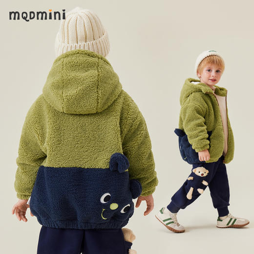 【清仓捡漏】【加绒】【90-140】【MQDmini】男童加绒保暖外套 商品图4