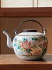 粉彩绘花果纹烧蓝银把茶壶，顺丰包邮 商品缩略图10